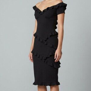 NWT Nicole Miller "Audrey" Dress in Black